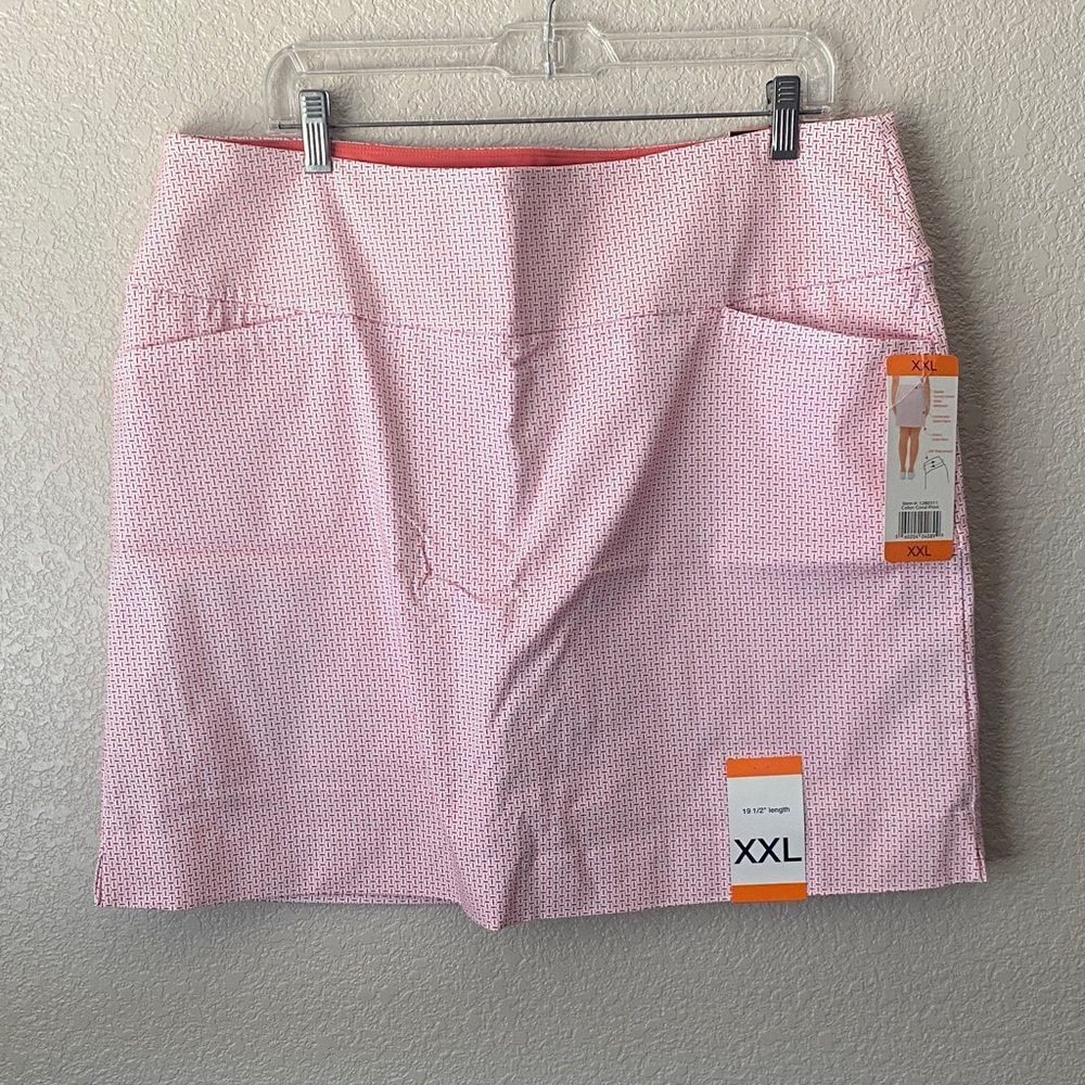 S.C. & Co Tummy Control Coral Print Skort XXL/Coral Print (CLOSET CLEAR OUT)